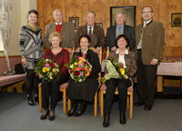 Bürgermeisterin Hedi Wechner, Fam. Malleier, Fam. Schaufler, Fam. Eibl, Herr BH-Stv. Dr. Herbert Haberl