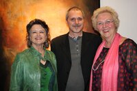 Bürgermeisterin Hedi Wechner , Künstler Norbert Fritz  und Dir. Brigitte Rebitsch (von links)