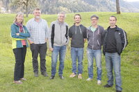 Engagieren sich für die Filz – v.l. Maria Ringler, Georg Griesser, STR Emil Dander, Philipp Larch, Kurt Lechner und Alois Ortner