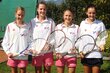 Meistertitel für die U 15 Mädchen des TC Wörgl, von links: Laura Unterberger, Claudia Aufschnaiter, Carina Sammer  und Michelle Fröhlich