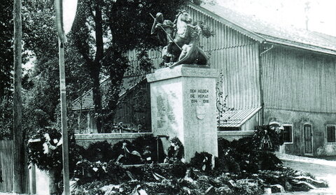 Kriegerdenkmal am ursprünglichen Platz