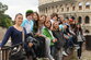 Kristina Bakic (4. Klasse) mit den Schüler/innen der 2F in Rom.