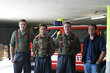 Patrick Springer, Andreas Bramböck & Daniel Ascher mit Trainer Hannes Steinbacher