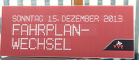 Neuer Fahrplan