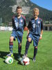 Im Bild v. l.: Marcel Krimbacher und Christoph Laner - Zwei Nachwuchsspieler des FC Bad Häring mit großen Zielen