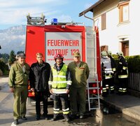 BFI Stefan Winkler, Bgm. Hermann Ritzer, Kdt. Franz Lidl, ABI  Helmut Burgstaller