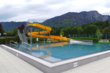 Schwimmbad Kundl mit Rutsche