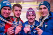 Foto ÖSV/Pauli - v.l. Elias Tollinger, Philipp Aschenwald, Patrik Streitler und Simon Greiderer