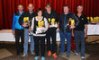 Die Wörgler Stadtmeister 2016  - Kerstin Acherer, Thomas Ferri, Gerhard König, Ernst Egger mit Peter Hausberger und Gerhard Reiter vom ESV Wörgl