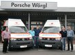 Ariduru Levent (Porsche Wörgl, Service-Berater), Manfred Greiderer (Rotes Kreuz, Wacheleiter Wörgl), Andreas Maier (Porsche Wörgl,            Betriebsleiter), Herbert Hagmann (Rotes Kreuz, Wacheleiter Kufstein), Christian Bracher (Porsche Wörgl, Geschäftsführer)