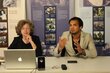 Gisela Hormayr und Aaron Peterer bei der Buchvorstellung