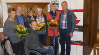 Im Rahmen der Jahreshauptversammlung konnten folgende Mitarbeiter für die langjährige Treue geehrt werden:  Vlnr: Elisabeth Widschwendter (15 Jahre Vorstand), Uli Hönig (10 Jahre Ehrenamt), Obfrau Maria Steiner, Johanna Hauser (15 Jahre Vorstand), Silvia Schwab (10 Jahre Mitarbeiterin), Obfrau-Stv. Andreas Obitzhofer, Vize-Bgm. Hubert Aufschnaiter, nicht im Bild: Heinrich Kleedorfer (20 Jahre Ehrenamt), Anton Scharnagl (15 Jahre Kassaprüfer), Michael Diery (16 Jahre Vorstand und 15 Jahre Kassaprüfer)