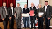 Werner Spöck, Günter Mayr, Anton Schmiederer (70 J. Mitglied), Josef Ascher (70 J. Mitglied), Ernst Prieth (70 J. Mitglied), Max Laner (70 J. Mitglied), Gottfried             Winkler. 