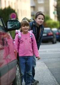 Kinder am Schulweg