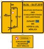 Grabungsarbeiten Fernwärmeversorgung B171 - Verkehrszeichen