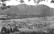 Ansicht von Wörgl mit Südtiroler Siedlungen im Westen und Osten um 1950 (Stadtarchiv Wörgl)