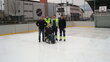 Bauhofleiter Klaus Huber mit Mitarbeiter des Bauhofes sowie Sportreferent Hubert Aufschnaiter