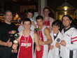 Das Unterberger Team in Gmunden mit den beiden Trainern Oliver Obradovic (rechts) und Florian Sandra. 