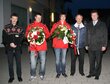 Obmann Anton Bramböck, Matthias Taxacher, Romana Waldner, Präsident d. Tir. Sportunion Günther Mitterbauer, Bgm. Walter Osl.