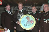 Fischer Helmut, Schützenkönig Sappl Kurt, OSCHM Bauhofer Alfred,  Altkönig Settari Robert