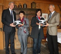 v.l. Ernst Meijnders, Martina Walter, Michaela Fabiankovits, und Kurt Gstrein 