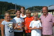 TC Bad Häring-Obmann Sepp Landmann mit den Finalisten Franziska Hotter, Fabienne Schöpf, Claudia Aufschnaiter, Robin Skornschek und Yannick Pfleiderer (von links). Nicht im Bild Matthias Raubinger.