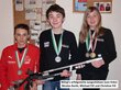 Erfolgreiche Jungschützen der SG-Wörgl, Christine Fill, Michael Fill und Nicolas Kecht 