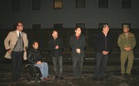 Übungsbeobachter GR Christian Pumpfer, GR Hubert Aufschnaiter, Stadtpfarrer Dechant Theo Mairhofer, GR Christian Kovacevic, StR Daniel Wibmer, BFI Stefan Winkler