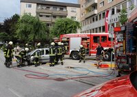 Einsatzübung d. FF Wörgl vor dem Stadtamt