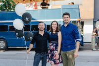 Andreas Adelsberger (GF styleflasher), Julia Krieglsteiner (EGLO Leuchten), Esmir Mehmedovic (Eglo Leuchten)