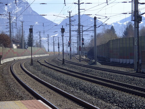 Bahnhof Wörgl Kundl, Weichenbereich Ost, Richtung Wörgl