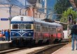 Der "Blaue Blitz", ein Dieseltriewagenzug der Extraklasse, als Sonderzug aus Wien