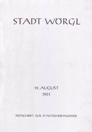 Festschrift zur Stadterhebungsfeier 1951